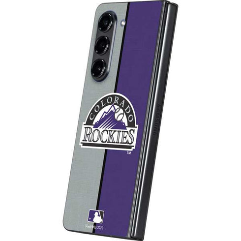 MLB Colorado Rockies Split Galaxy Z Fold5 5G Skin
